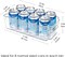 HOOJO Refrigerator Organizer Bins - 8pcs Clear Plastic Bins For Fridge, Freezer, Kitchen Cabinet, Pantry Organization, BPA Free Fridge Organizer, 12.5" Long, Clear